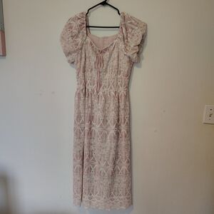 Whimsical  Fairy Dress Puff Sleeves